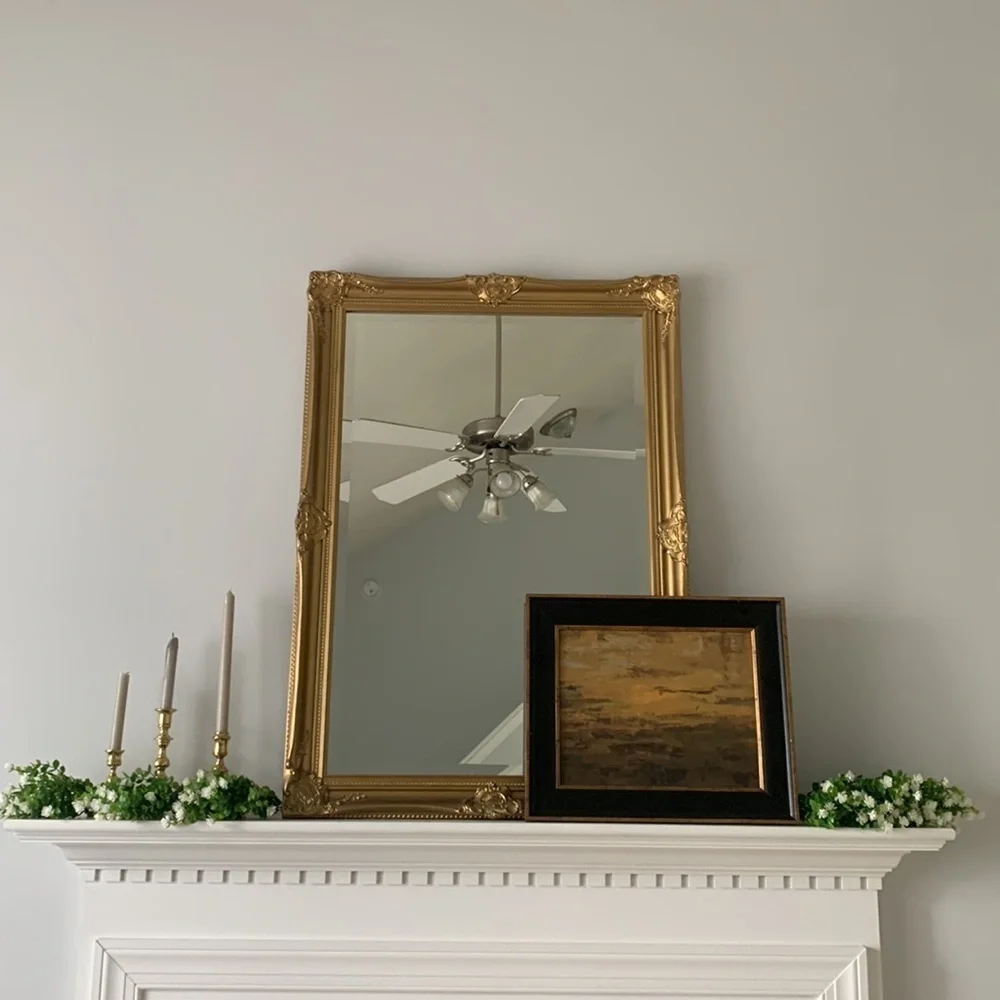 Faux greenery‎ set of 3 stems white flowers home Decor spring summer